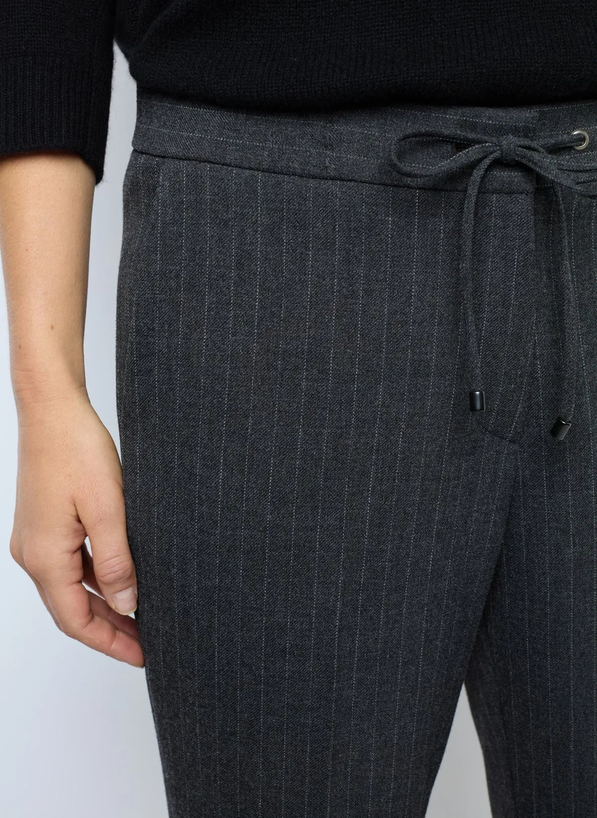  GERARD DAREL   NEVA - Pantaloni dritti a riga fine | Grigio